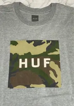 【希少】新品 HUF ハフ 迷彩柄ボックスロゴ Tシャツ