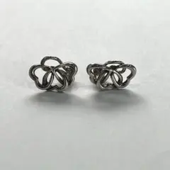 美品 Tiffany&Co. シルバー トリプルハート イヤリング ヴィンテージのサムネイル