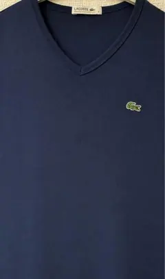 LACOSTE ラコステ Vネック Tシャツ ネイビー サイズ3
