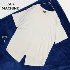 ラグマシーン 半袖 カットソー Tシャツ バックオープン 無地 春夏 シンプルのサムネイル