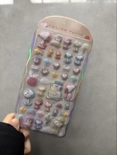 スヌーピー コットンパフィーシール正規品