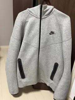 L NIKE テックフリース フーディ パーカー 旧モデル グレー