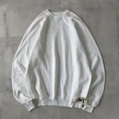 マ*プ様 90s USA製　Lee リー　プレーン スウェット　無地　白　デッド