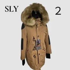 未使用 y2k SLY ブラウン モッズコート ファー付きN-3B 2way