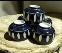 見切り価格！昭和レトロ　湯のみ　5個セット　未使用 保管品★