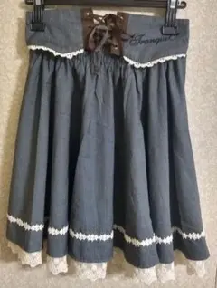 【レトロ可愛い】ARROWフリルレーススカート【ひらひら】