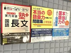 本当の語彙力　本当の国語ら力　塾プラス国語長文　中学入試対策セット