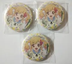 アイカツスターズ！　イオン　チーズソフトクッキー　虹野ゆめ　缶バッジ
