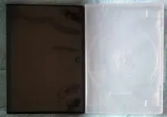 DVDトールケース 1枚収納 2個セット 空ケース 黒 ブラック 透明 クリア