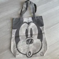 ミッキーマウス　mickey モノトーン　トートバック　サブバッグ　新品未使用