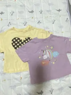 女の子半袖Tシャツ 2枚セット90サイズ