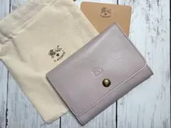 新品 イルビゾンテ ☆期間限定カラー☆ 二つ折り財布 完売 グレーパープル