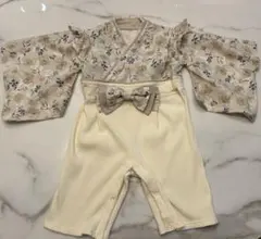 ベビー リボン付き袴ロンパース（女の子）90