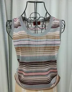 MISSONI ノースリーブ ニット マルチカラー ストライプのサムネイル