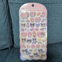 マイメロ　クロミ　コットンパフィーシール