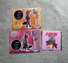 ズートピア 2 ハッピーくじ アクリルスタンドプロップス ニック ジュディ
