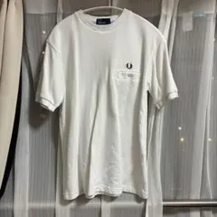 FRED PERRY ワンポイントロゴ 刺繍 鹿の子ポケット Tシャツ XS