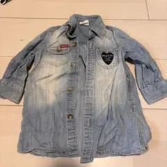 80 breeze デニムシャツ　ワンピース