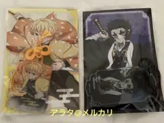 【未開封】鬼滅の刃 我妻善逸 獪岳 お守り風アクリルキーホルダー 2点セット