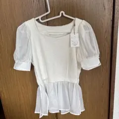 グレイルホワイト パフスリーブ トップス