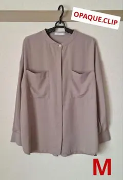 OPAQUE.CLIP ベージュ長袖シャツ Mサイズ
