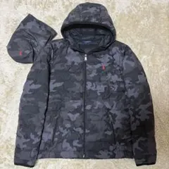 POLO RALPH LAURENダウンジャケット カモフラ フード　収納袋