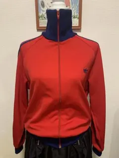 80s adidasアディダス 赤紺モデル ジャージ デサント4号