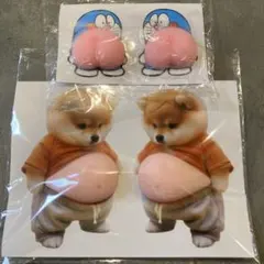 お腹プニプニシール　3Dシールステッカ　2セット(4個入り)