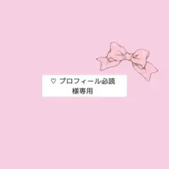 ♡ ♡ プロフィール必読 様専用ページ ♡