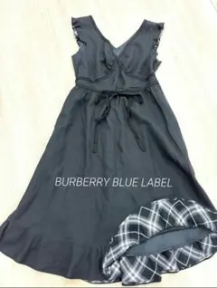 Burberry Blue Label ノースリーブワンピース 黒