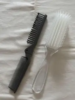 ダイソー クリア ヘアブラシ 折りたたみ コーム くし まとめ売りのサムネイル