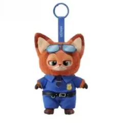 MINISO ズートピア　ぬいぐるみ　ペンダント　キーチェーン　ニック　警察官