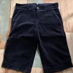 ネイビー コーデュロイ ハーフパンツ　ローリーズファーム