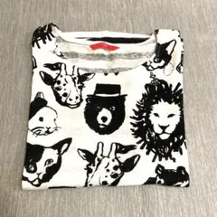 レディース 半袖Tシャツ 総柄 アニマル柄 グラニフ　フリーサイズのサムネイル