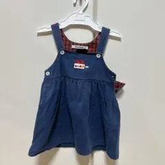 familiar ジャンバースカート デニムブルー