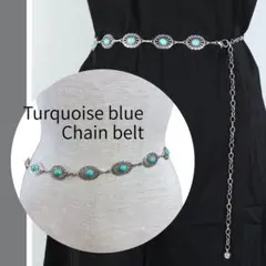 Y2K シルバー チェーンベルト ストリート 古着 韓国 男女兼用 メンズ可