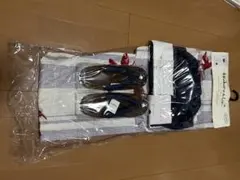 ネイビー 浴衣・帯・下駄セット M