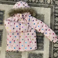 GapKids ピンク ハート柄 中綿コート 120cm