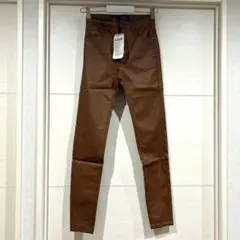 スキニー ストレッチ ブラウン