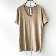 attachment アタッチメント　VネックTシャツ ベージュ系　日本製　3のサムネイル