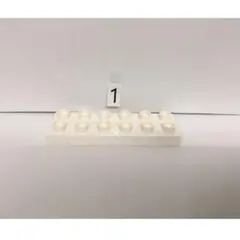 レゴ デュプロ 薄い プレートブロック 白 2×6 ロング ブロック １個 白色