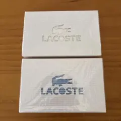 【新品未使用】LACOSTE タオルハンカチ 2色セット