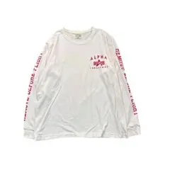 7BS3【ALPHA INDUSTRIES】ロンT 長袖Tシャツ　古着used