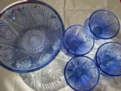 切子調デザイン・素麺ボウル・ブラウン・ブルー・ピンク