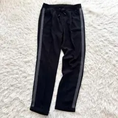 ガス　ボトムス　(XS)　黒　小さいサイズ　ウエストゴム　カジュアル　サイドライ