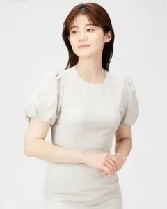 FRAYID パフスリーブバックオープンロングワンピース