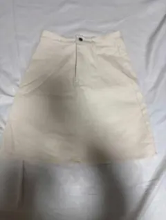 デニム台形スカート