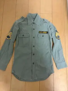 超希少 80sU.S. ARMYミリタリーシャツ Mサイズ グレーarchiveのサムネイル