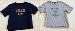 グリーンレーベルリラクシング　キッズ男の子135cmゆったりTシャツ2枚セット♪