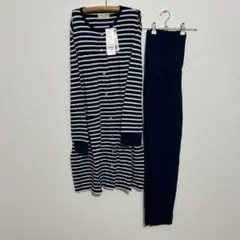 新品 M〜L 授乳しやすいマタニティパジャマ 長袖 前開き 春秋 犬印本舗